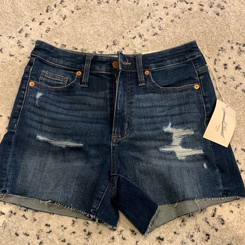 High Rise Midi Shorts